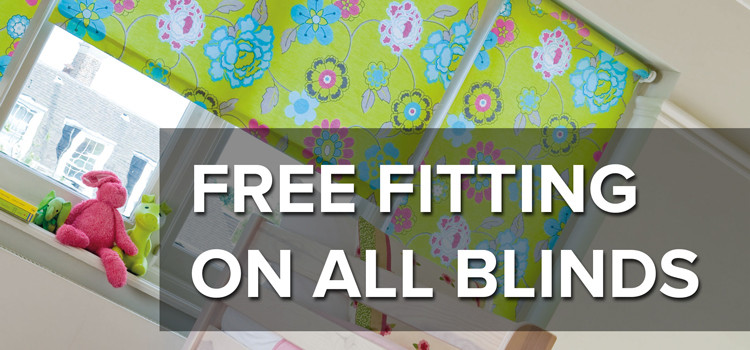 FREE FITTING on all Made To Measure Blinds